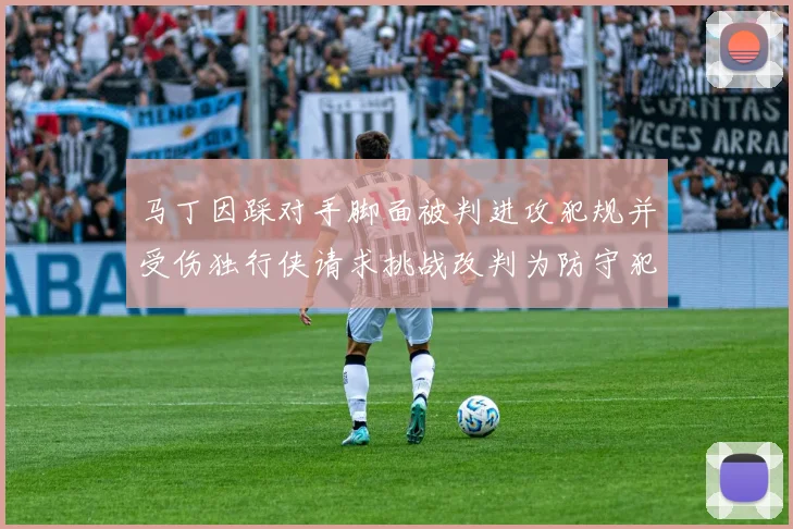 马丁因踩对手脚面被判进攻犯规并受伤独行侠请求挑战改判为防守犯规